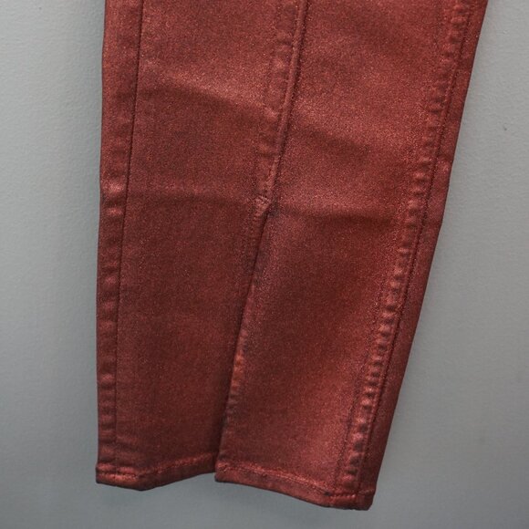 HUDSON Jeans Harlow Ultra High-Rise Cigarette Jeans Cinnamon Glitter size 27 - Picture 8 of 16